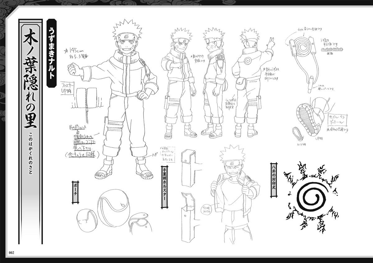 NARUTO ナルト 豪華設定資料集 - キャラクターグッズ