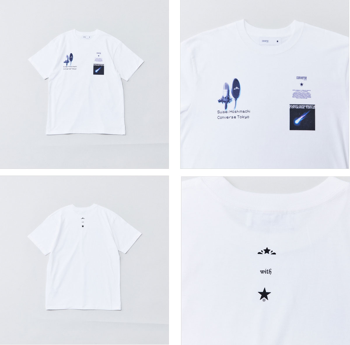 星街すいせい CONVERSEコラボ Tシャツ - beaconparenting.ie