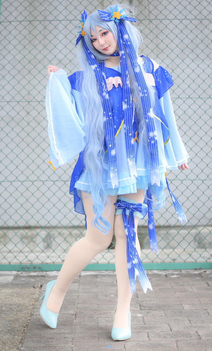 雪ミクのコスプレ