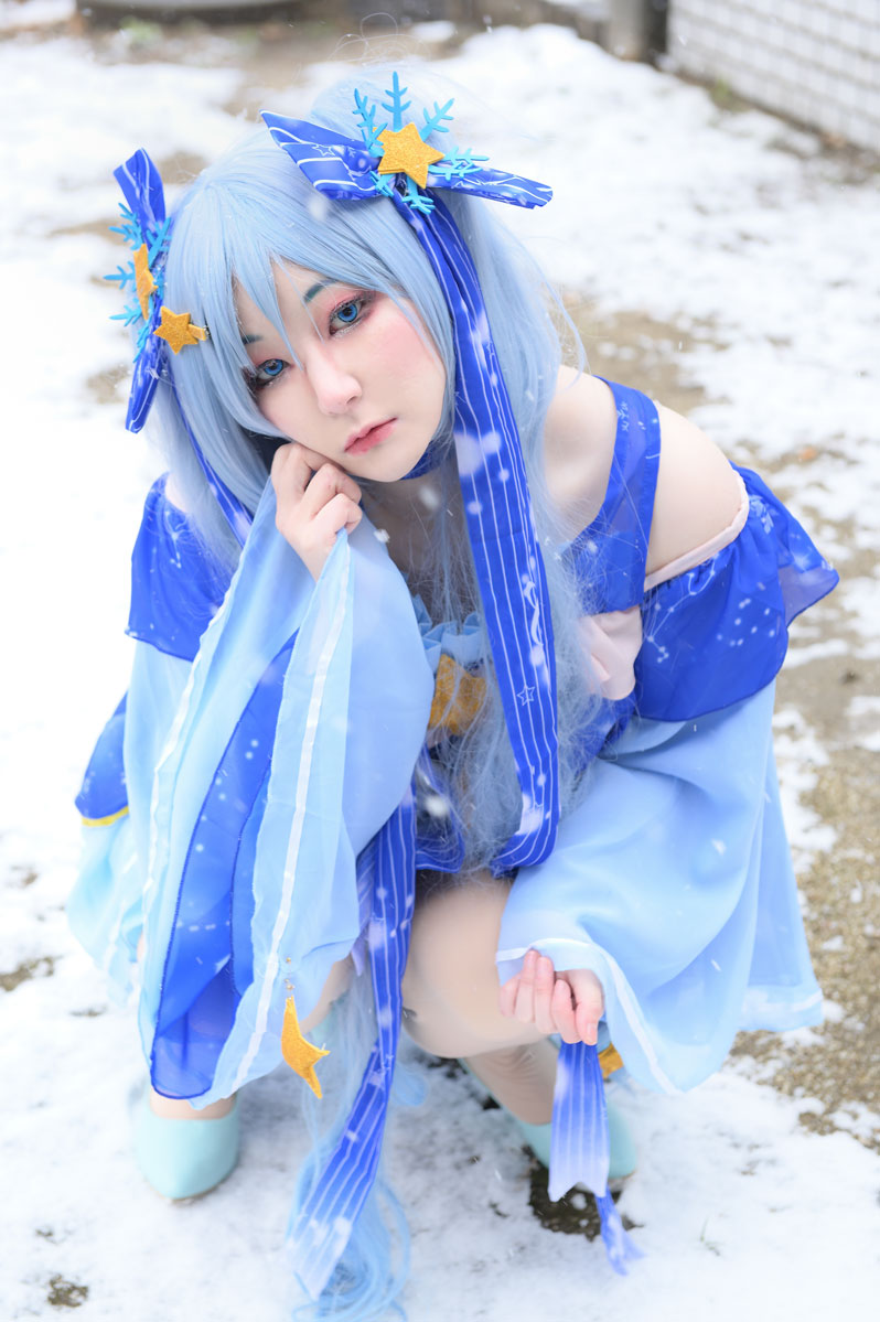 雪ミクのコスプレ