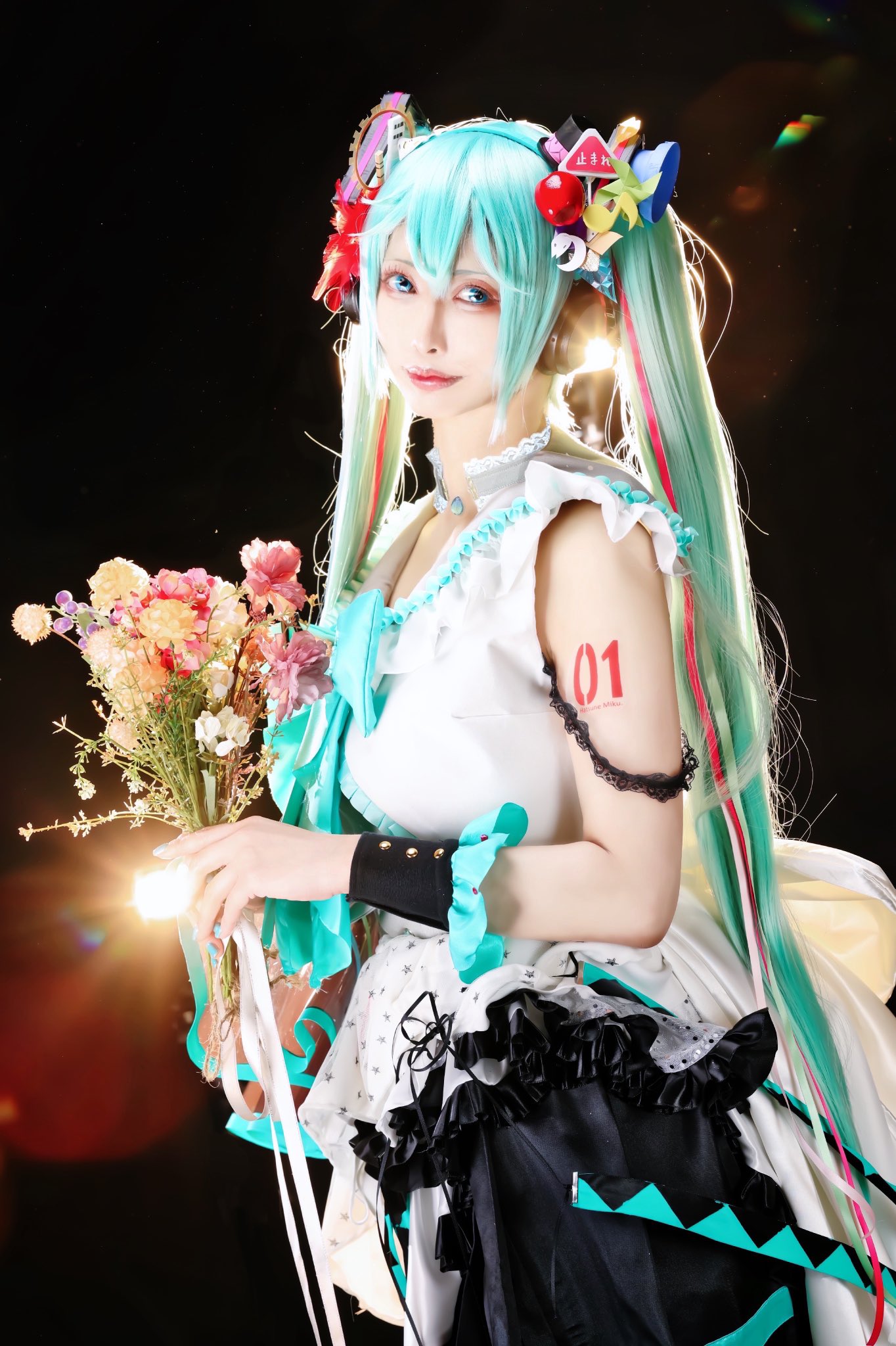 コスプレイヤーNUI初音ミク「 Memorial Dress Ver.」ワイヤーの自作