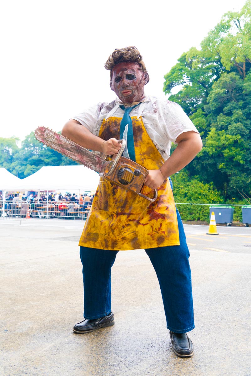 東京コミコン　レザーフェイス　コスプレ