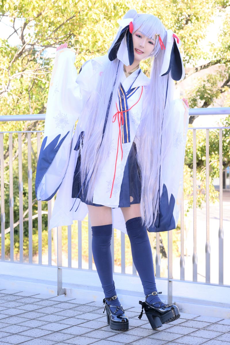 雪ミク2019のコスプレ