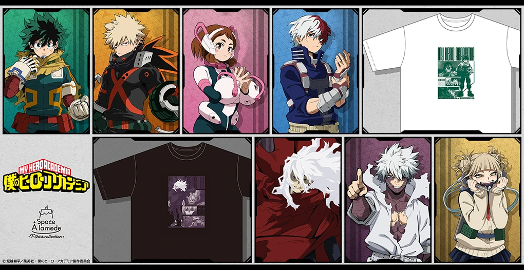 僕のヒーローアカデミア 【Space A la mode】 T-shirt Collection