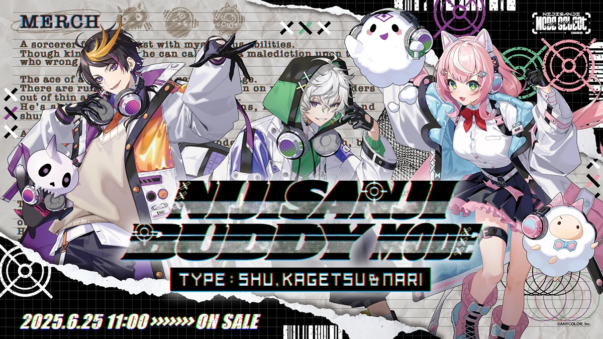 NIJISANJI Buddy Mode Type：Shu, Kagetsu & Nari