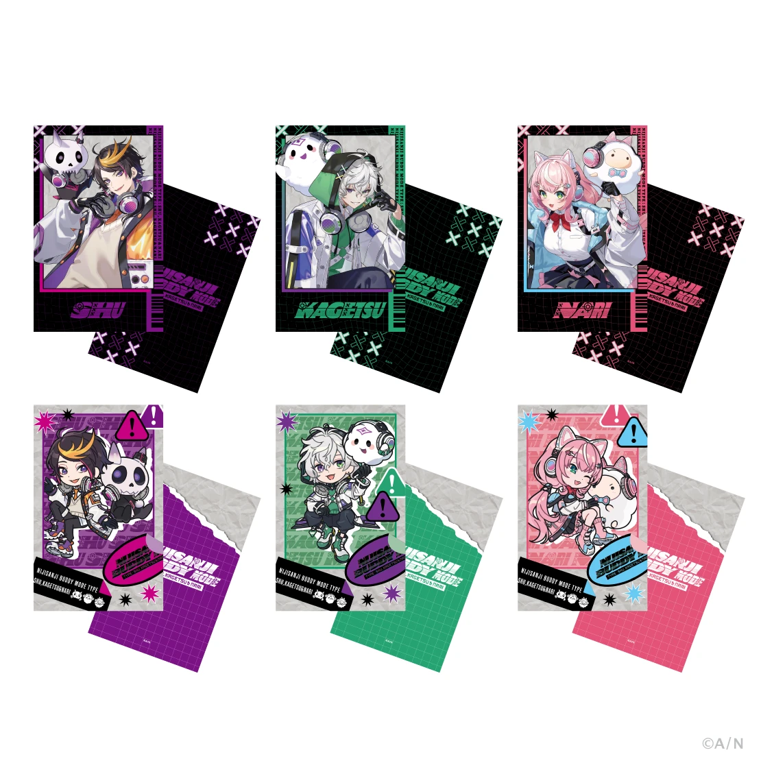 NIJISANJI Buddy Mode Type：Shu, Kagetsu & Nari