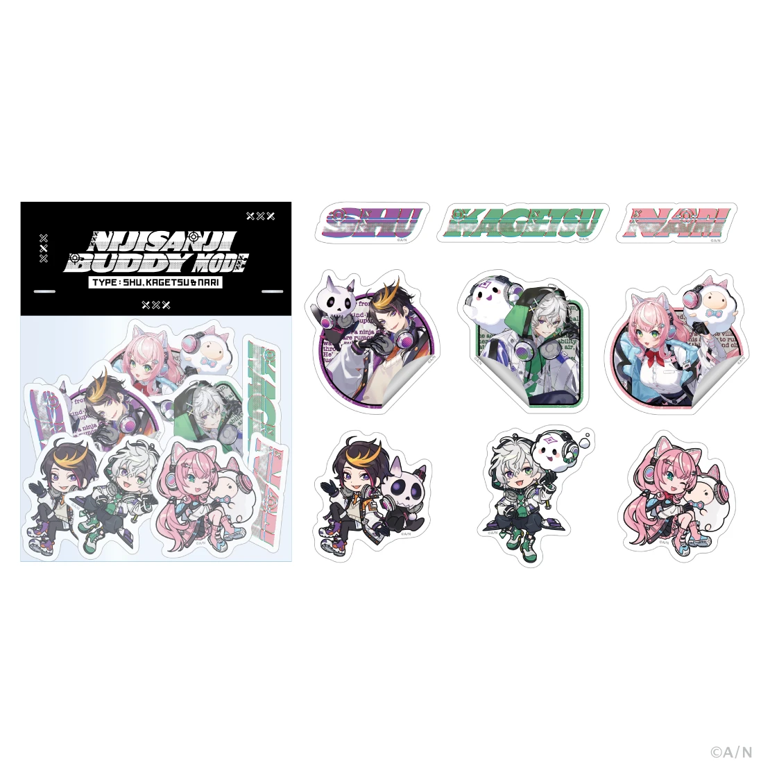 NIJISANJI Buddy Mode Type：Shu, Kagetsu & Nari